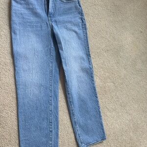 Madewell Women's Straight Leg Blue Jeans